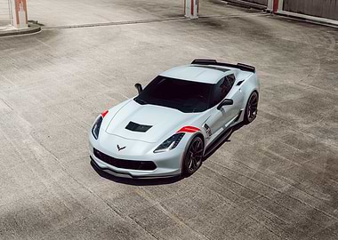 White Corvette Z06