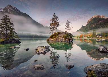 Lake Hintersee, German Alps, Germany