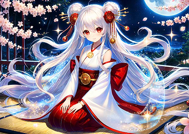 Anime Girl in Kimono