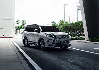 White Lexus SUV