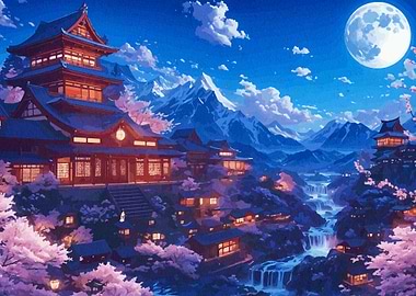 Japanese Mountain Night