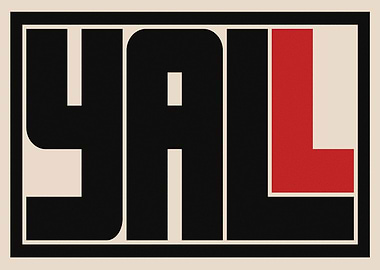 Y'all Mid Century Typography