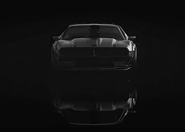 Black Muscle Car