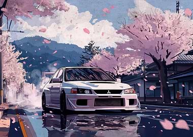 Car Cherry Blossoms