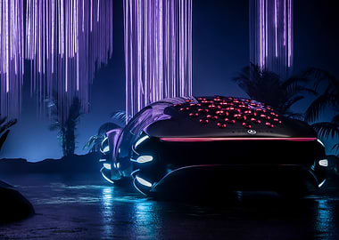 Futuristic Mercedes Concept Car