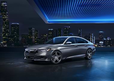Honda Accord Sedan Night Cityscape