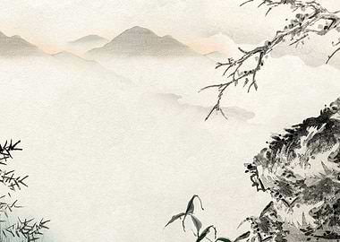 Japanese Mountain Landscape