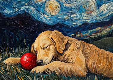 Dog vangogh