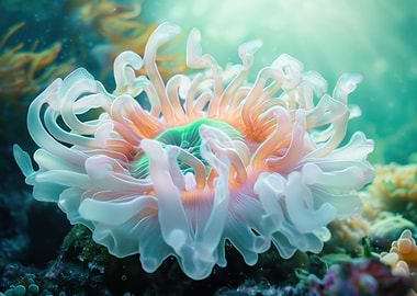 Sea Anemone Underwater