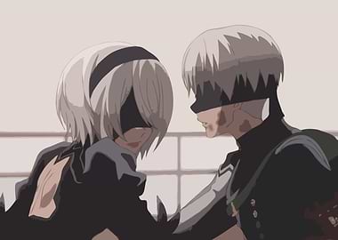 ニーアオートマタ クリアポスター 2B 9S ニーアオートマタ クリアポスター 2B 9S s-l400.jpg