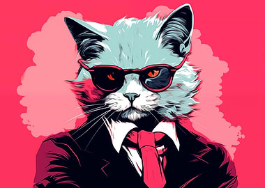 Cool Cat in Sunglasses