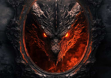 Dragon in a mirror