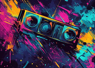 Boombox Abstract