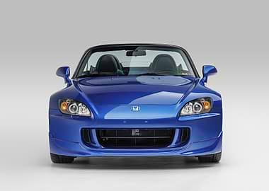 Blue Honda S2000 Convertible