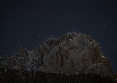 Snowy Mountain Night