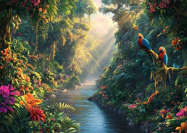 Tropical River Paradise