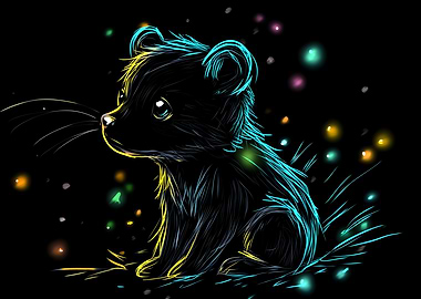 Neon Bear Cub