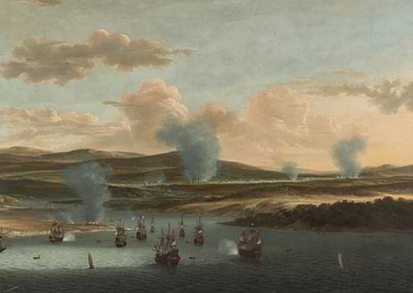 Naval Battle Painting