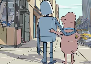 Roboydream movie Robot and Dog Walking