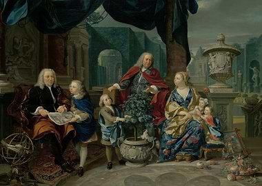 Family Portrait in a Garden