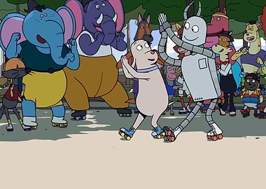 Robotdream Cartoon Animals Roller Skating