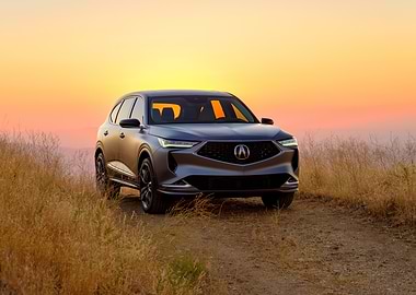 Acura SUV at Sunset