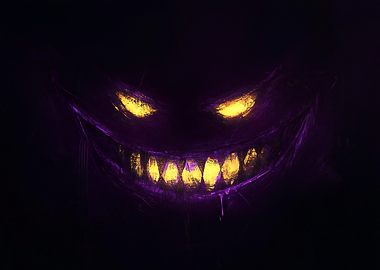 Evil Grin in Darkness