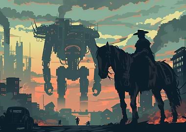 Cowboy vs. Mech