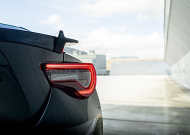 Grey GT86 Sports Car Taillight
