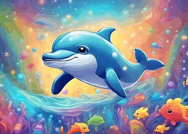 Cute Baby Dolphin
