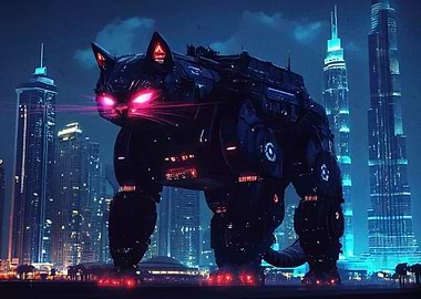 Cyberpunk Cat Mech