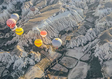 Hot Air Balloons Over Cappadocia