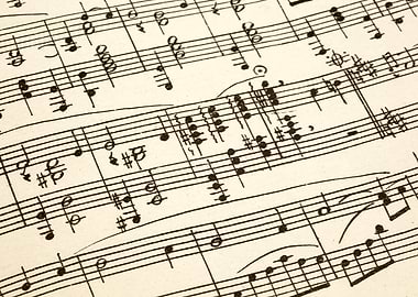 Sheet Music Close-up
