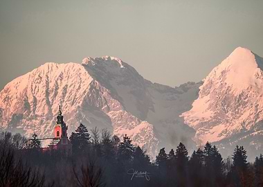 Snowy Church - Roznik Ljubljana