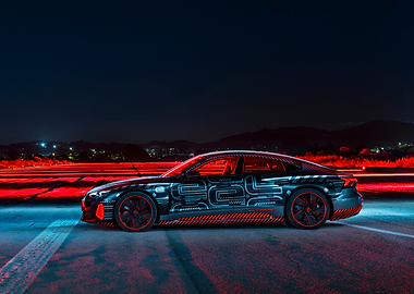 Audi e-tron GT Night Shot