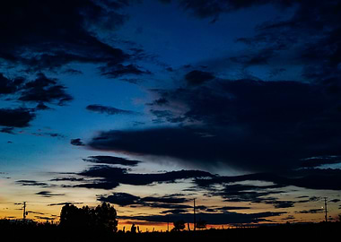 Twilight Sky with Clouds