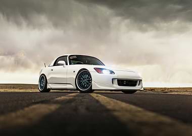 White Honda S2000