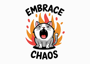 Embrace Chaos Cat