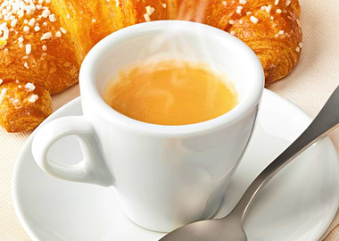 Espresso and Croissant