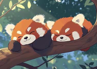 Red Panda Naptime