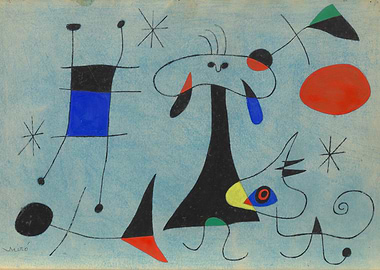 Miro Abstract Painting joan miro