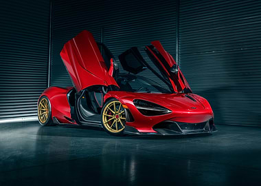 Red McLaren 720S