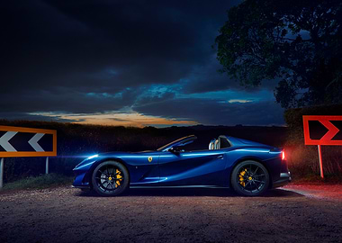 Ferrari Convertible Night