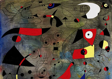 joan miro Abstract Surrealist Painting