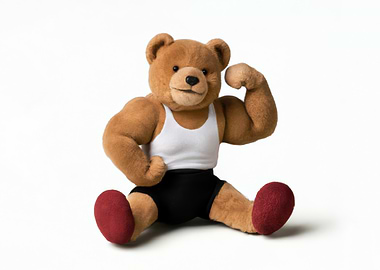 Teddy bear muscles isolated