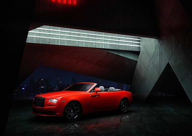 Red Convertible Rolls Royce