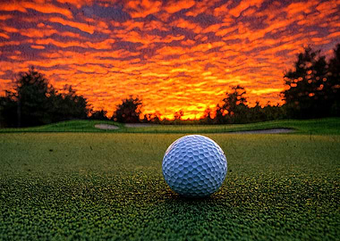 Golf Ball Sunset