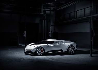 White Bugatti Chiron