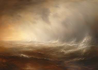 Stormy Seascape Art