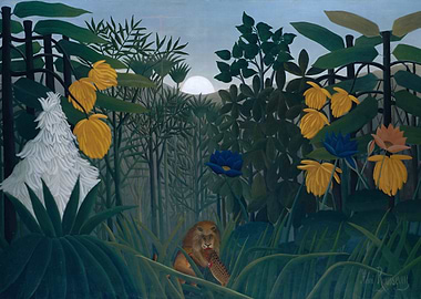 The repast of the lion - Henry Rousseau